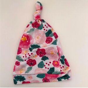 Copper Pearl Holly baby adjustable top knot infant hat size 5-13 months